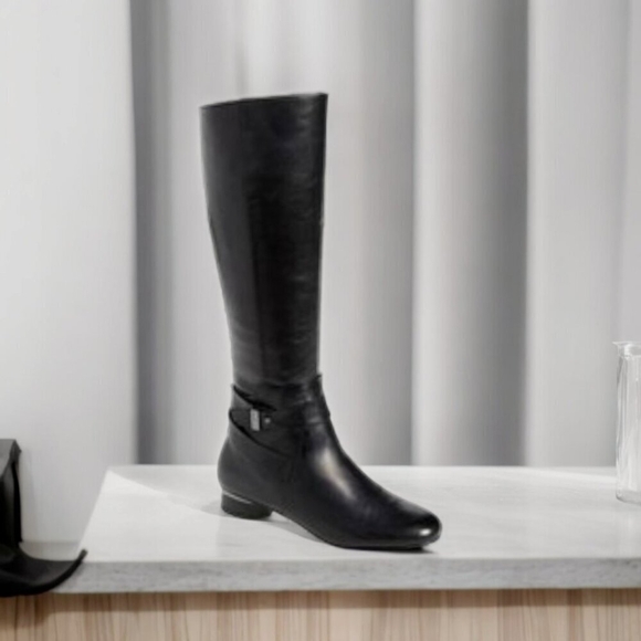 Karl Lagerfeld -Paris Riding Boots Style Size 6.5 M - Picture 1 of 15